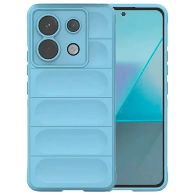 Capa de silicone Azul Claro para Xiaomi Redmi Note 13 Pro 5G / Pouco X6 5G - Marca CROCOCASE