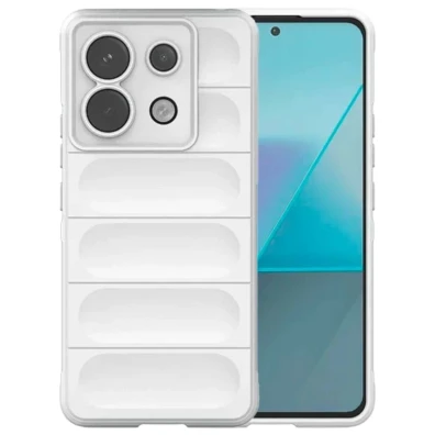 Base Silicona Wave Branco para Xiaomi Redmi Note 13 Pro 5G / Pouco X6 5G - CROCOCASE