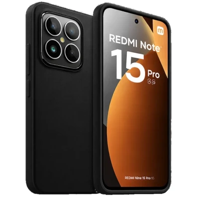 Capa Xiaomi Redmi Note 15 Pro 5G Square Liquid Premium em Preto - CROCOCASE