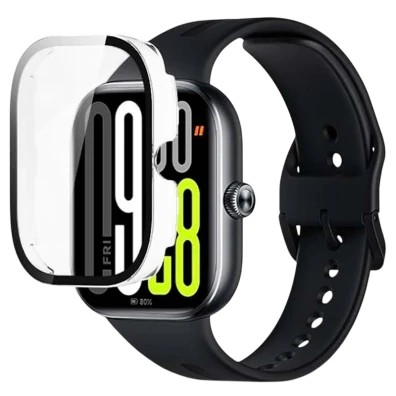 Funda e Cristal Templado Xiaomi Redmi Watch 5/Redmi Watch 6 - Transparente
