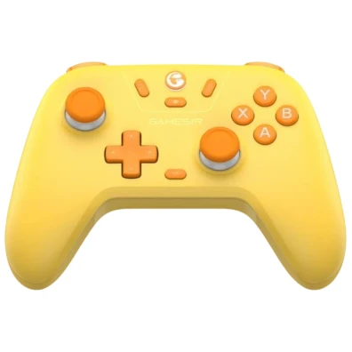Mando GameSir T4 Nova Lite Inalámbrico Amarelo - Nintendo Switch/PC/Smartphone/Tablet/iOS/Android TV Box - Com Efeito Hall