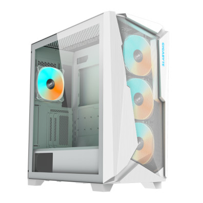 CAIXA SEMITORRE GIGABYTE AORUS C301 GLASS WHITE V2