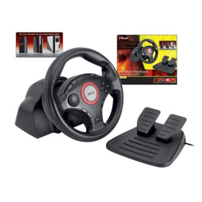 Trust Compact Vibration Feedback Steering Wheel PC/PS2/PS3 GM-32