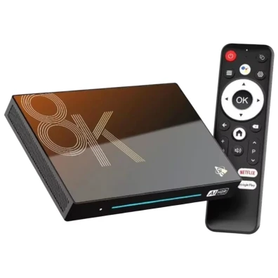 Android TV H96 MAX M9S 8K RK3576 8GB/128GB Wifi 6 Android 14 Negro