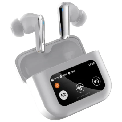 Auriculares HBQ YYK-Q30 ANC LCD Prata - Melhora sua experiência musical com esses fones de ouvido ANC LCD em cor prata