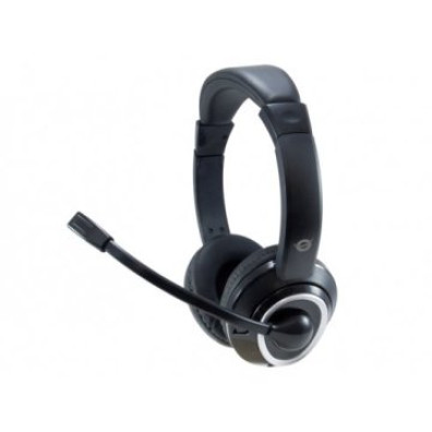 HEADSET CONCEPTRONIC POLONA - Auricular com Jack 3.5mm e Micrófono Flexível