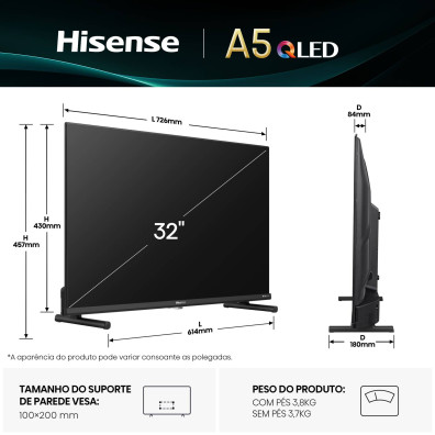 Hisense 32A5Q 32" QLED Smart TV Full HD