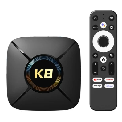 TV Box HK1 RBOX K8 MINI Android 14, 2GB/32GB RAM e armazenamento interno