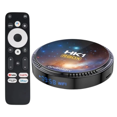 Tv Box Android HK1 Rbox W2T S905W2 4GB/64GB Preto