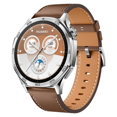 Smartwatch Huawei GT5 46mm com Correa de Cuero Marrón