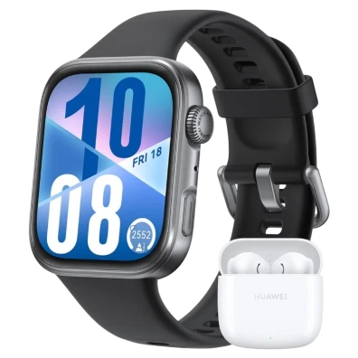 Huawei Watch Fit 4 Preto + FreeBuds SE 2 Branco