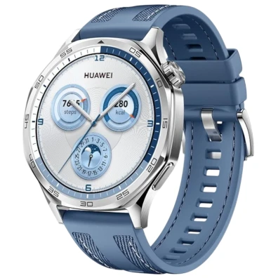 Huawei Watch GT5 46mm GPS Azul - Relógio Inteligente com Correa de Tecido