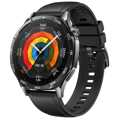 Huawei Watch GT5 46mm GPS Negro Correa Fluoroelastómero - Relógio Inteligente