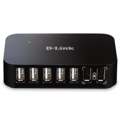HUB USB D-LINK DUB-H7 2.0 com 7 portas USB-A 2.0