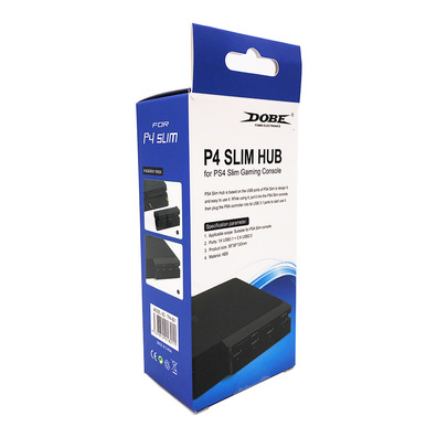 Hub USB 4 Portas Para PS4 Slim Preto