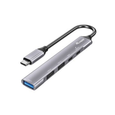HUB USB-C EQUIP LIFE | 2 Portos USB 2.0, 1 Porto USB 3.0, 1 USB-C + 1 USB C Carga HA