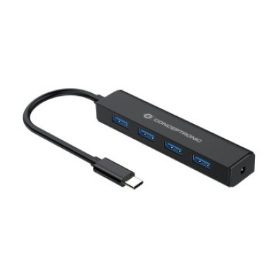 HUB USB Type C CONCEPTRONIC com 4 Portos USB 3.0 Tipo A