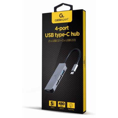 Usb Tipo C De 4 Portos 1 X Usb 3.1 Y 3 X Usb 2.0