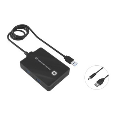 HUB CONCEPTRONIC USB3.0 HUBBIES11B 4 Portos e Cabo de 90cm