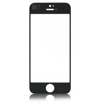Cristal frontal iPhone 5S Preto