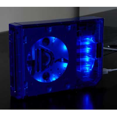 Carcaça II-Case Crystal Blue com LEDs Wii