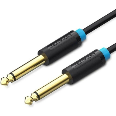 CABLE AUDIO ESTEREO MONO JACK 6.5/M JACK 6.5/M 5 M NEGRO VENTION