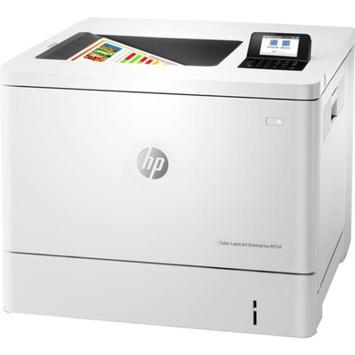 Impresora Láser Color HP LaserJet Empresa M554DN Dúplex Blanca