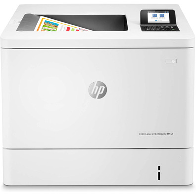 Impresora Láser Color HP LaserJet Empresa M554DN Dúplex Blanca