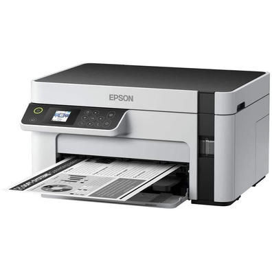 Impresora Reargável Monocromo Multifunción Epson Ecotank ET-M2120 WiFi Blanca