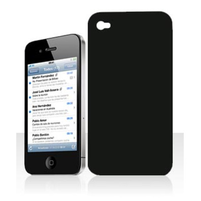 Carcaça Rígida Negra - iPhone 4