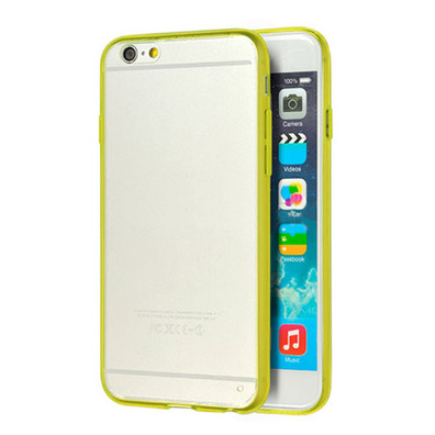 Capa TPU amarelo transparente para iPhone 6  4.7"