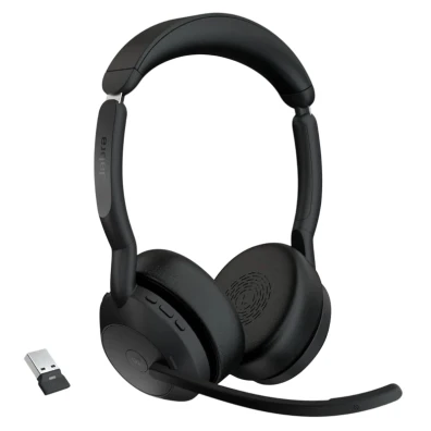 Jabra Evolve2 55 MS Stereo ANC Auriculares com USB-A