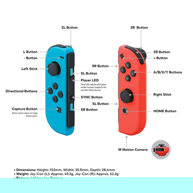 Joy-Con Set (Azul/Vernelho) Nintendo Switch