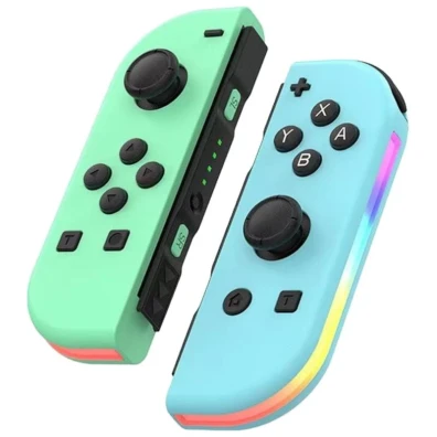 Mando J-C Set Verde/Azul Izq/Dcha com RGB - OEM Gamepads