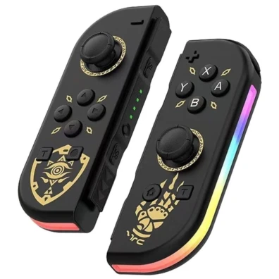 Mando J-C Set Izq/Dcha Black T2 com RGB - Gamepads OEM