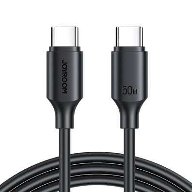 Joyroom Cabo USB‐C a USB-C 60 W Carrega rápido 1 m, Preto