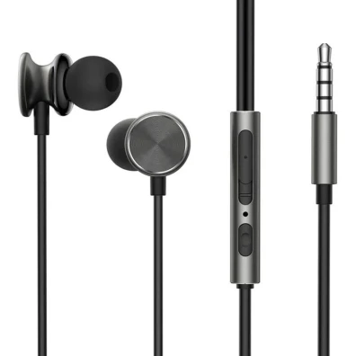 Joyroom JR-EW03 Auriculares Jack 3.5mm Gris Escuro