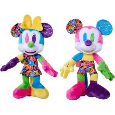 Brinquedo Simba Toys Edição Colecionário Peluche Mickey e Minnie Mouse em Caixa de Presente