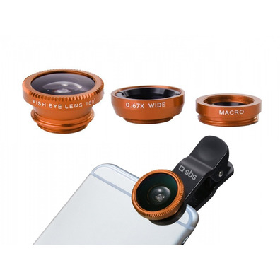 Kit 3 lentes para smartphone SBS