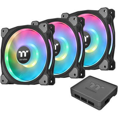 Kit 3 Ventiladores Termaltake Riing Duo 14cm RGB