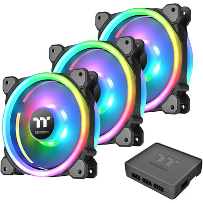 Kit 3 Ventiladores Termaltake Riing Trio 12 cm RGB