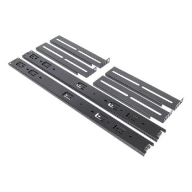 Kit de Raíles UNYKAch 52094 para Caixa Rack 1U a 4U Aço Pintado Negro Sistema Telescópico