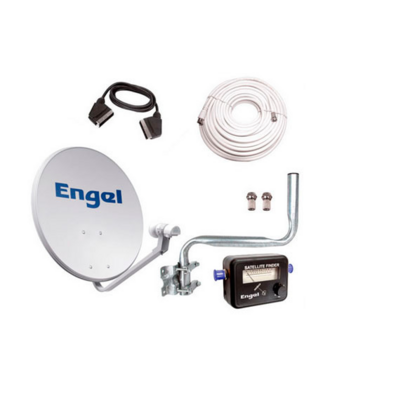 KIT SATELITE ANTENA 60CM + LNB + LOCALIZADOR + INSTALAÇÃO DE KIT