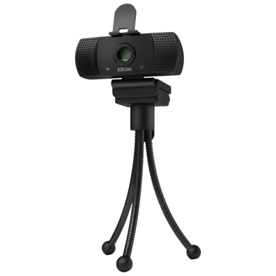 Webcam Krom Kam 1080P HD - Modelo de Câmara Web de Alta Definição