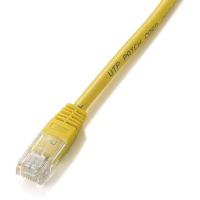 Latiguillo de Red Amarelo 7.5M U/UTP Categoria 5e - Marca EQUIP