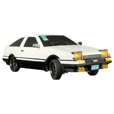 Coche RC LD1801 AE86 Branco Drift 1/18 2.4G (Gyro Version)