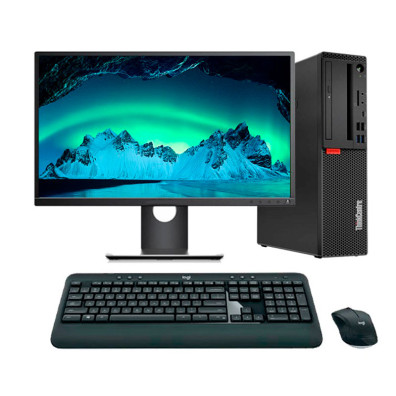 Lenovo ThinkCentre M720S SFF i7 16GB RAM 500GB NVMe 24" Reacondicionado