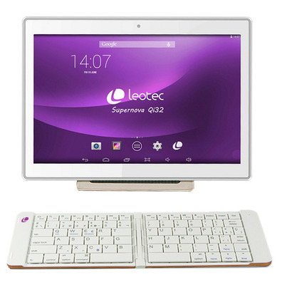 Leotec Mini teclado Bluetooth com bateria branca