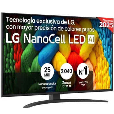 LG AI 43NANO81A6A 43 4K Ultra HD NanoCell Smart TV Preto