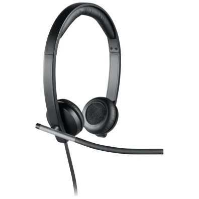 Logitech H650e Auriculares em Preto e Prata